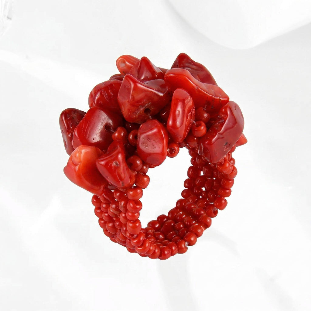 Red coral ring