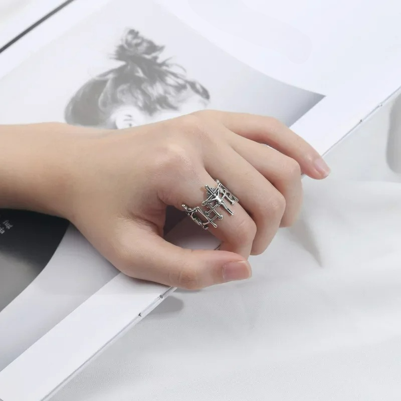 Jesus Cross Ring for Women