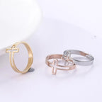 Discreet Cross Ring