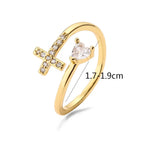 Cross & Zircon Ring for Women