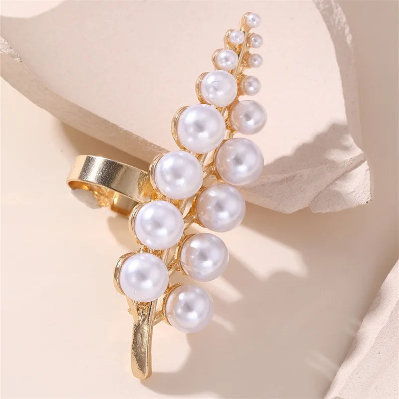 Long Long-Style Ring with Pearls