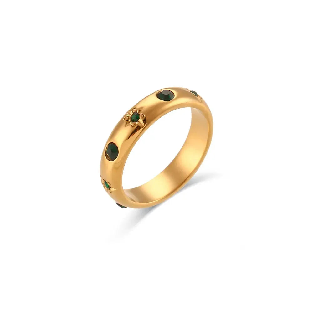 Style Ring with Pearls and Zircon 3