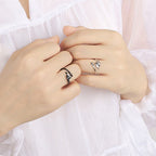 Dragon Ring in Silver for Men and Women black or silver