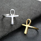 Egyptian Ring in Gold and Silver