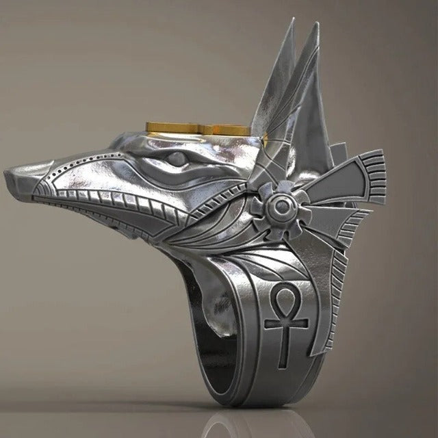 Ancient Egypt Anubis Ring