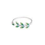 Elegant Ring with Laurel Leaf