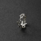 Silver Coral Branch Ring
