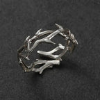 Silver Coral Branch Ring