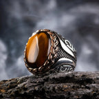 Tiger's Eye Stone Ring for Men or Women