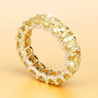 Full circle sparkling zircon ring