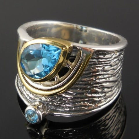 Ethnic Silver and Stone Ring