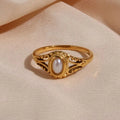 Vintage-Style Women's Ring with Pearl
