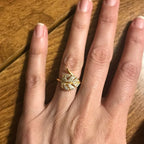 Gold Palm Leaf Ring