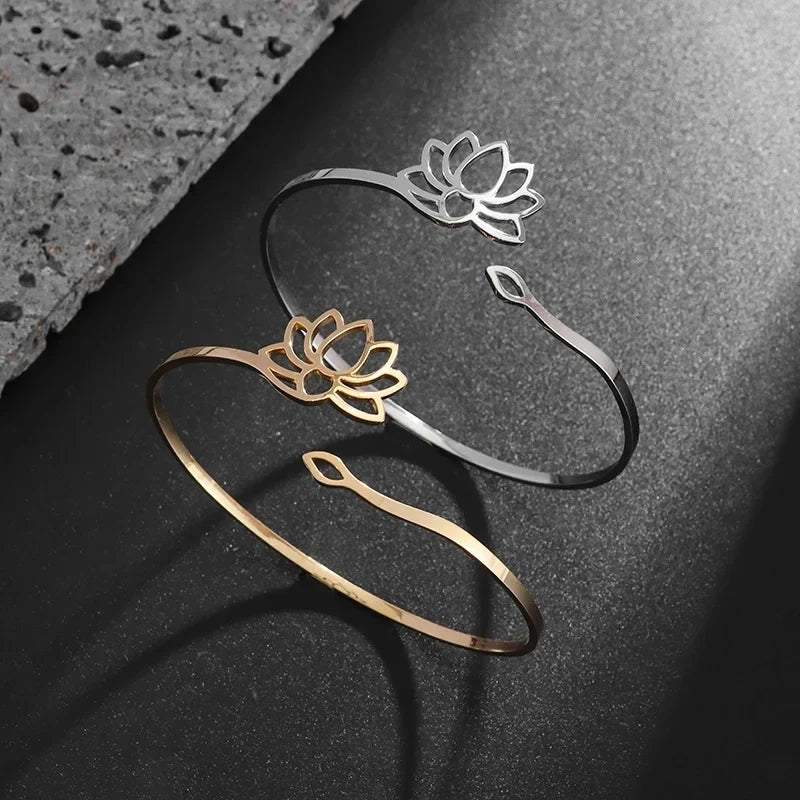 Fine Lotus Flower Ring for Women 