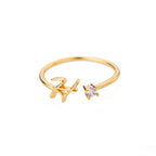 Fine women’s ring with initial - letter