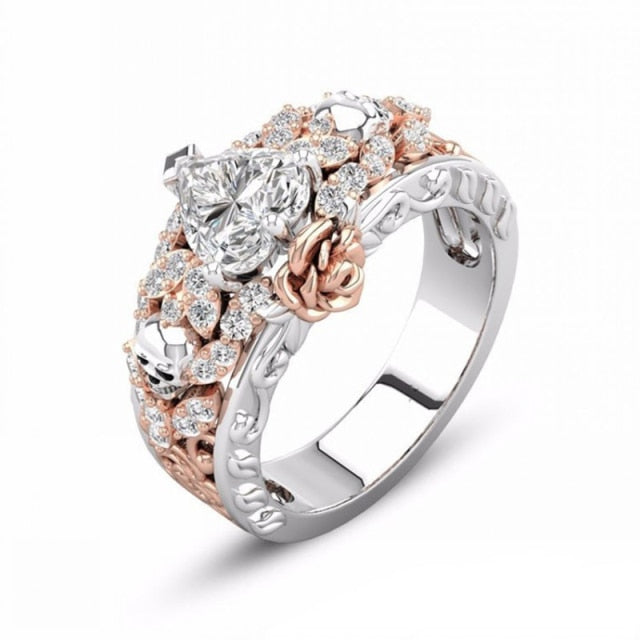 Gothic Ring for Women Rose Gold