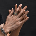 Men's Cross Ring Christian Band