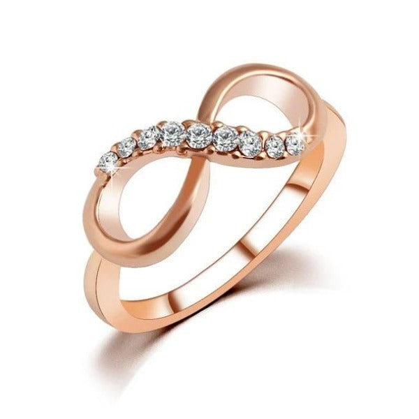 Women's Rose Gold Infinity Ring