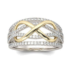 Infinity Ring in Gold & Diamond for Women
