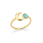 Moon Ring for Women Celestial Ring Gold