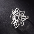 Mandala Women’s Signet Ring Silver