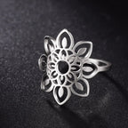Mandala Women’s Signet Ring Silver