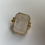 Vintage French Marique crystal ring