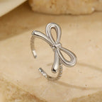 Women's Bow Tie Ring in Silver