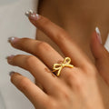 Women's Bow Tie Ring in Gold