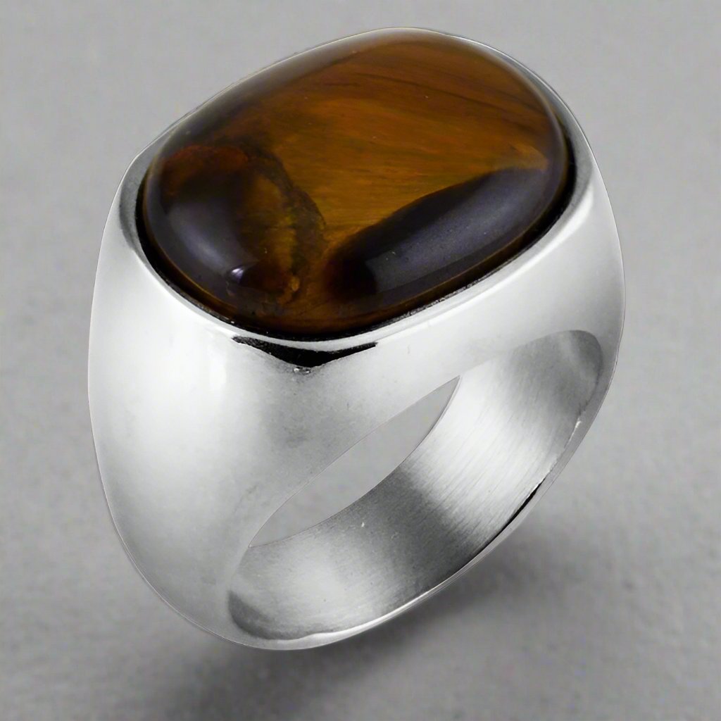 Tiger's Eye and Silver Ring