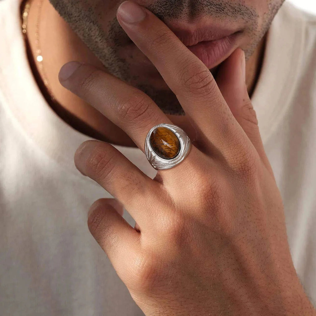 Men's Tiger's Eye Ring