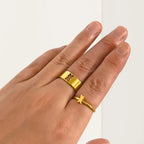 Bear Ring, 2-Piece, Gold