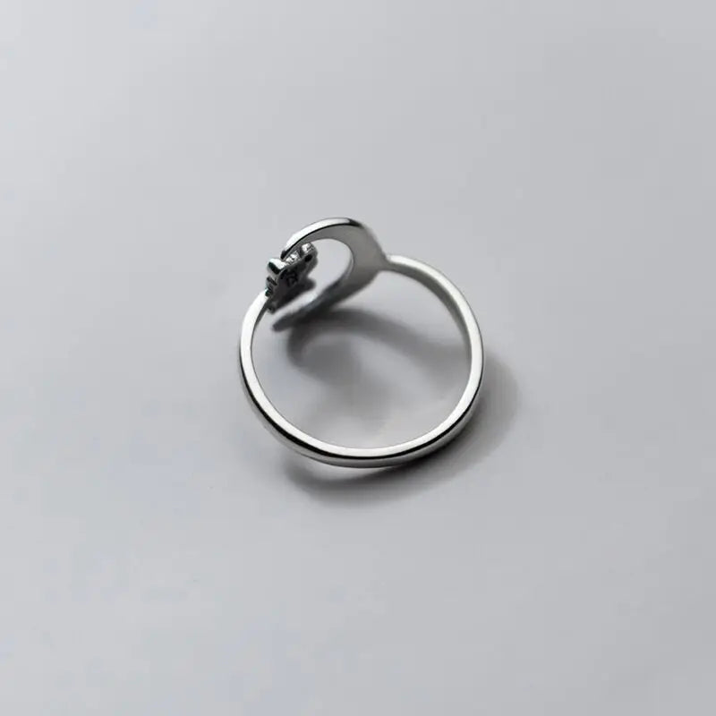 Silver Teddy Bear Ring