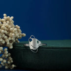Panda Ring, Fine Silver