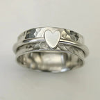 Small Colored Heart Ring