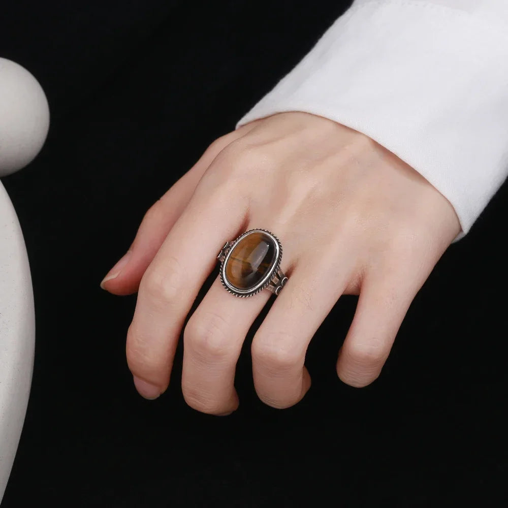 Women's Tiger's Eye Stone Ring