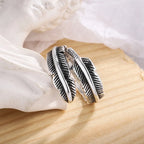 Ethnic-Style Feather Ring for Women