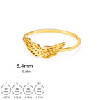 Women’s angel wings ring