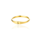 Women's Initial Ring S