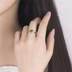 Retro Ring with Autumn Leaf