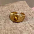 Retro Tiger's Eye Protection Ring