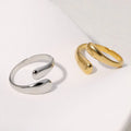 Retro Water Drop Ring gold