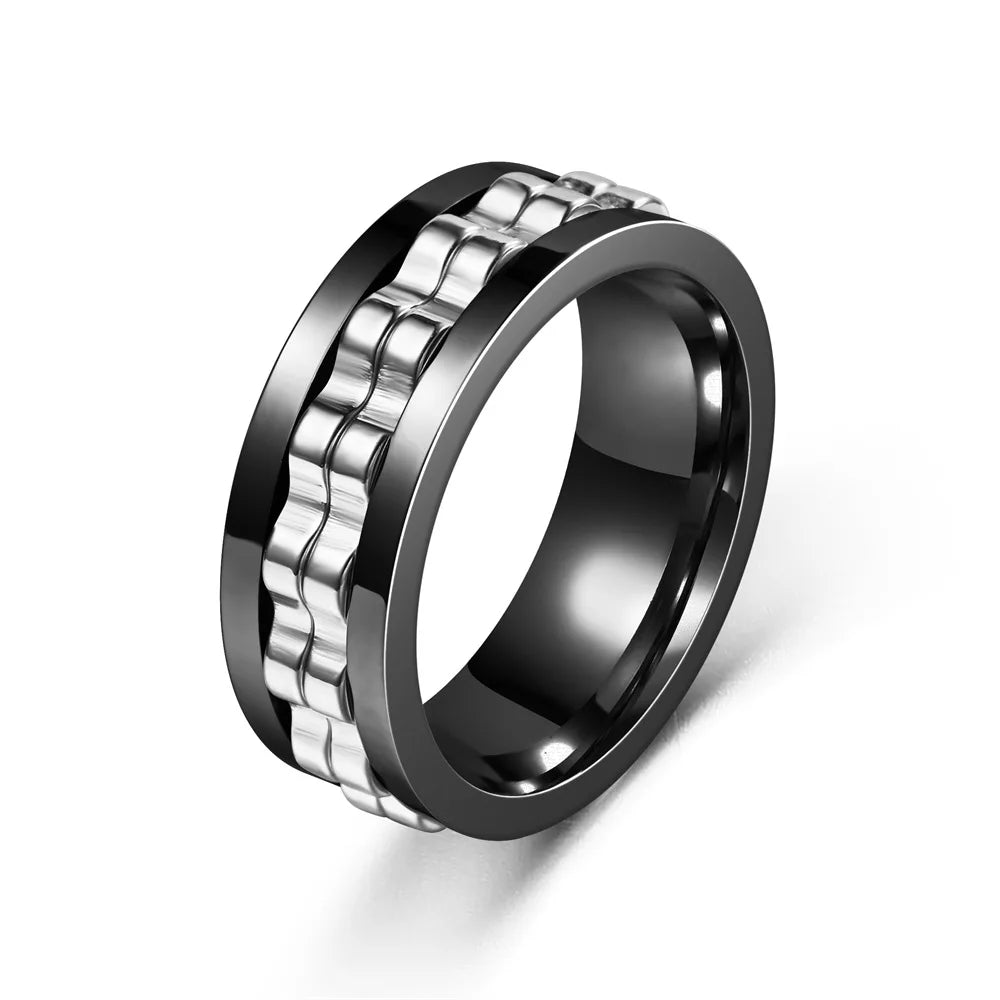 Rotating Anti-Anxiety Ring for Men 2