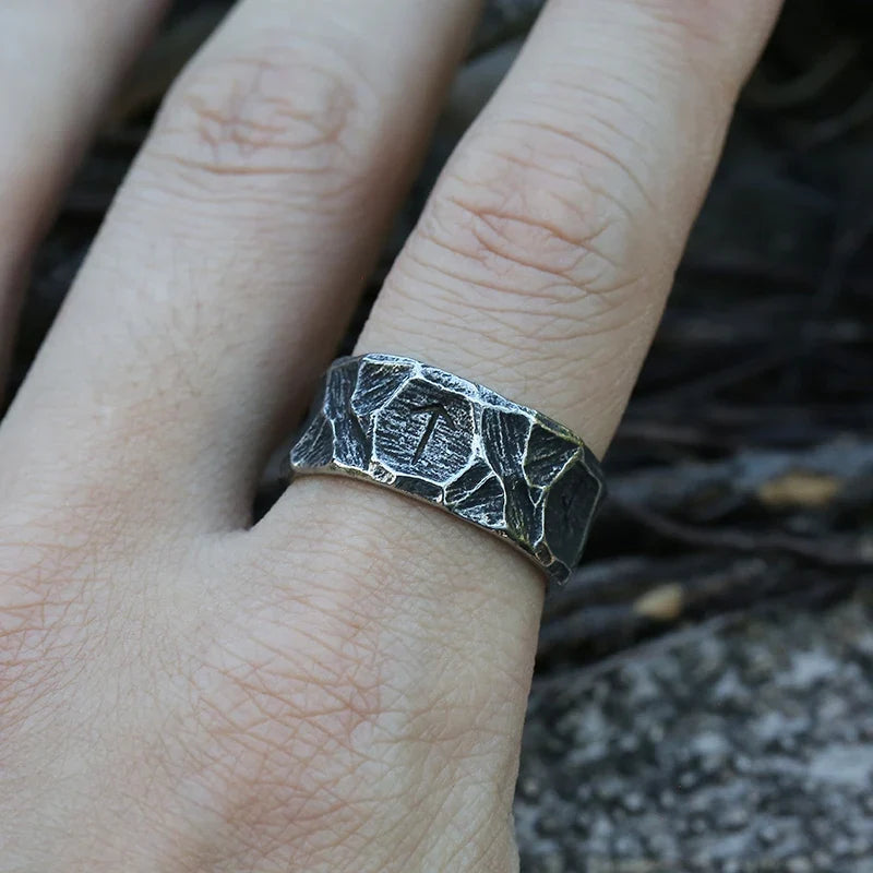 Viking-Style Runic Ring for Men 1