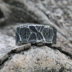 Viking-Style Runic Ring for Men 1 2