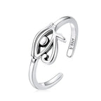 Egyptian-Style Ring Horus Eye Silver