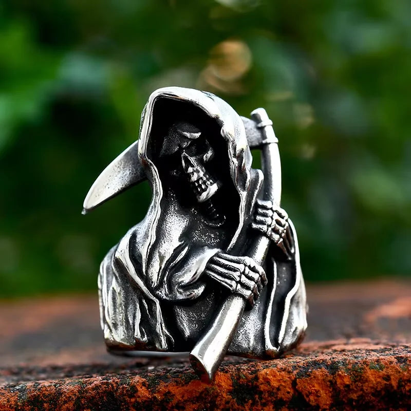 Skull Ring and Scythe