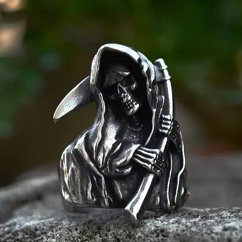 Skull Ring and Scythe