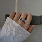 Skeleton Skull Ring