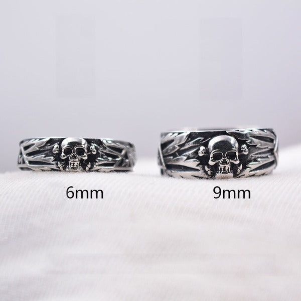 Punk-Style Skull Ring